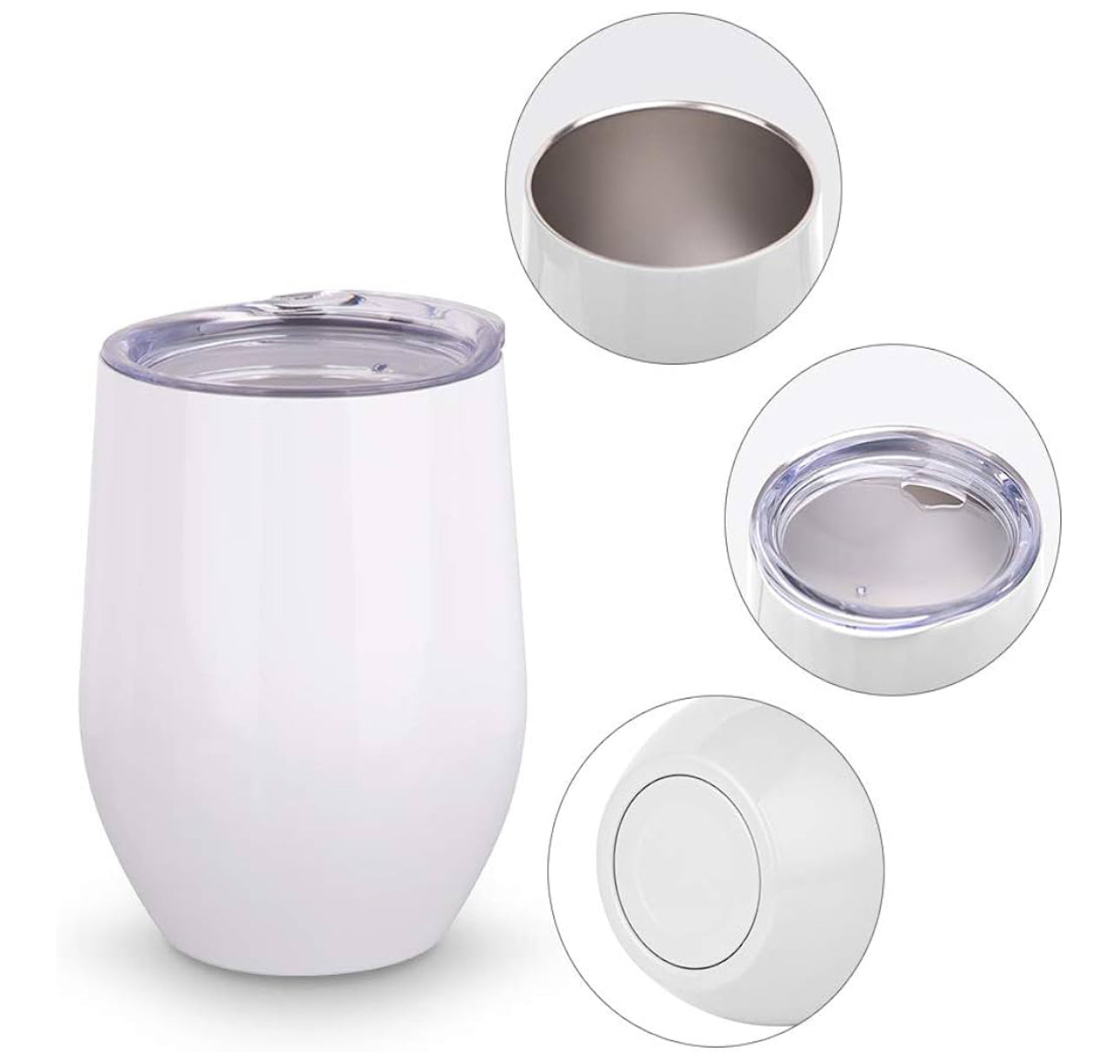 12 oz Sublimation Wine Tumbler