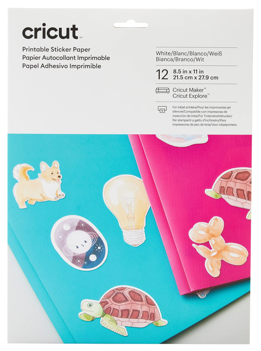 Cricut Printable Sticker Paper - White