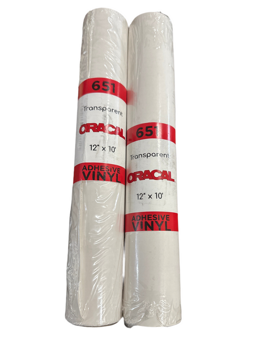 Oracal 651 Transparent Adhesive Vinyl