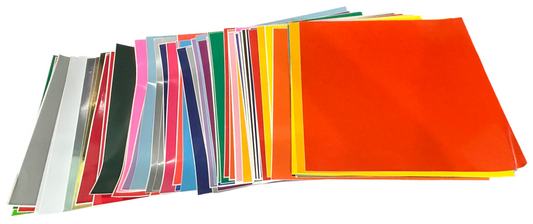 12x12 Permanent Vinyl and Transfer Tape Sheets