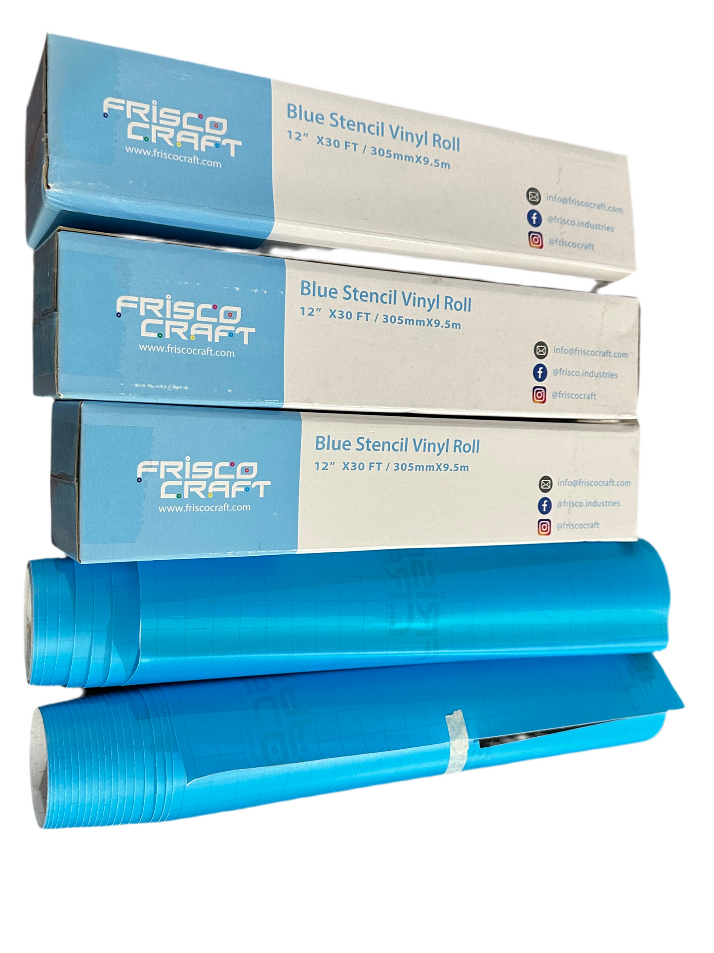 Blue Stencil Vinyl Rolls