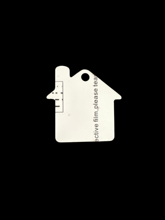 House Shaped Sublimation Blank Keychains