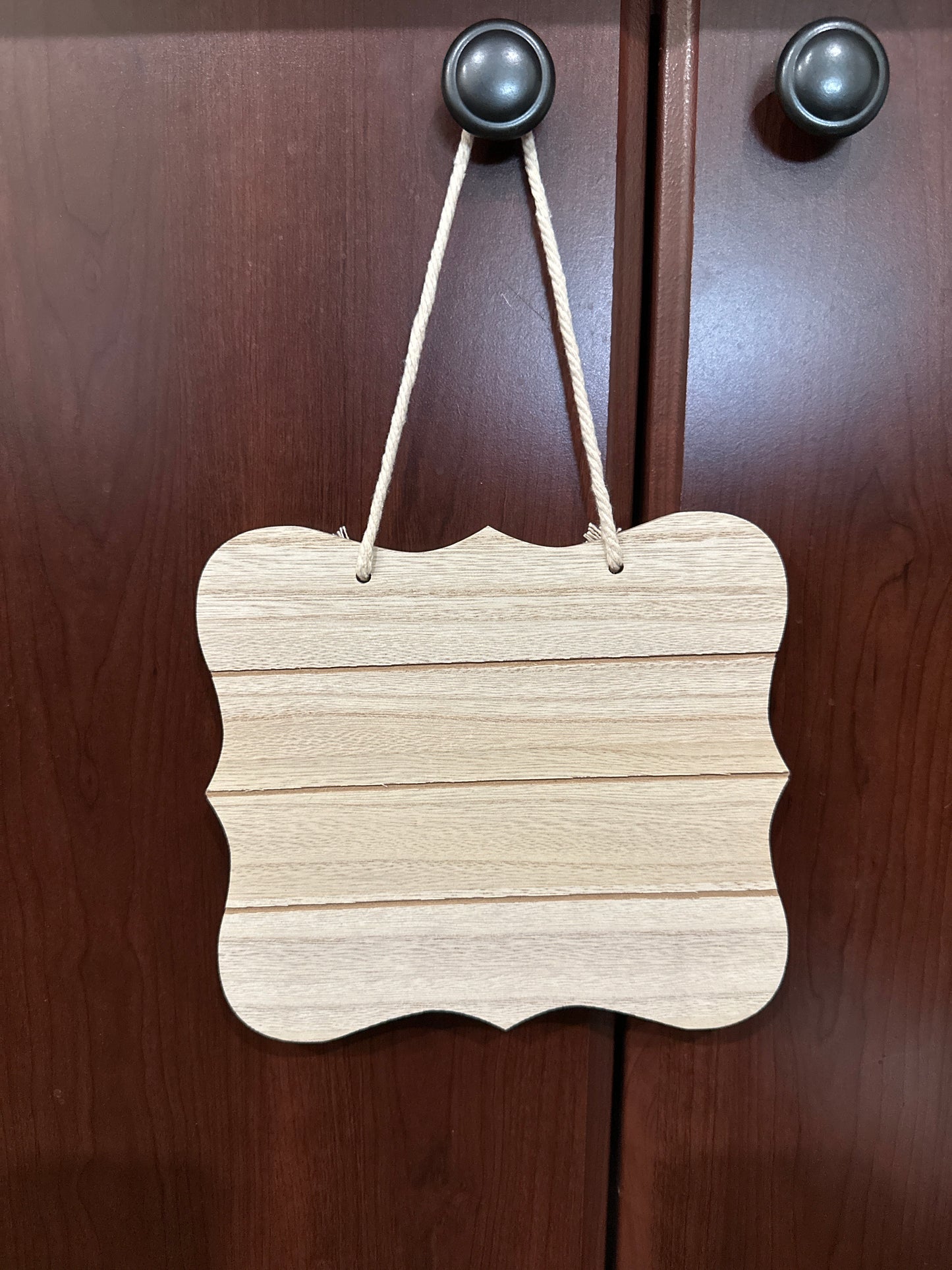 Wooden Sign Blank - Curved Edges